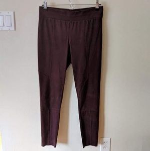 Suede leggings